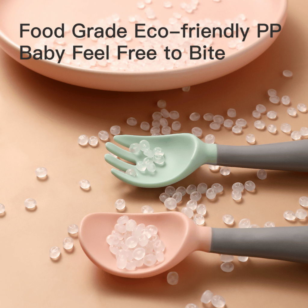 Baby Training Flexible Spoon & Fork Set | KiDDSTA
